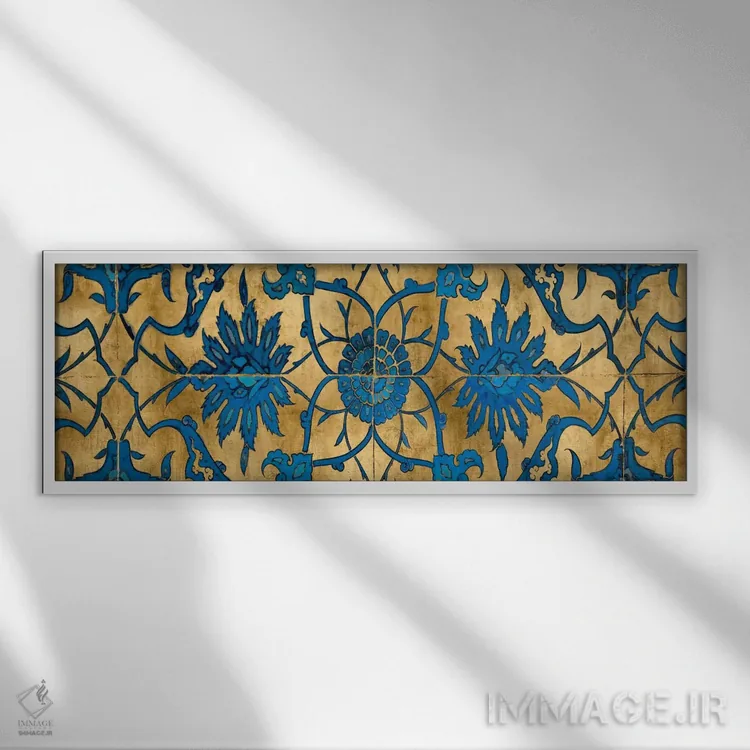 تابلو پنل تزیینی II اثر الی رابرتز - نمای قابدار سفید