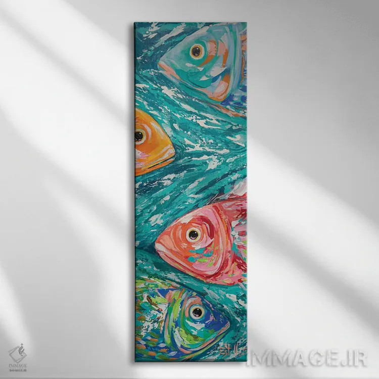 تابلو مدرسهی غواصی اسکوبا اثر استل گرنگس - نمای روبهرو روی دیوار