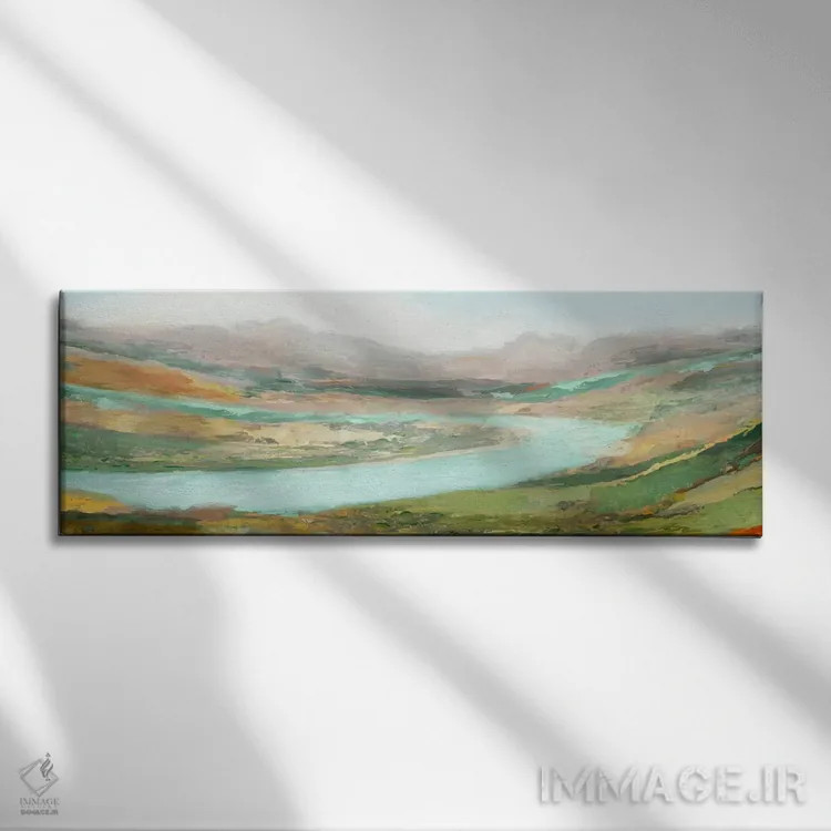 تابلو چشمانداز هوایی اثر ادوارد سلکرک - نمای روبهرو روی دیوار