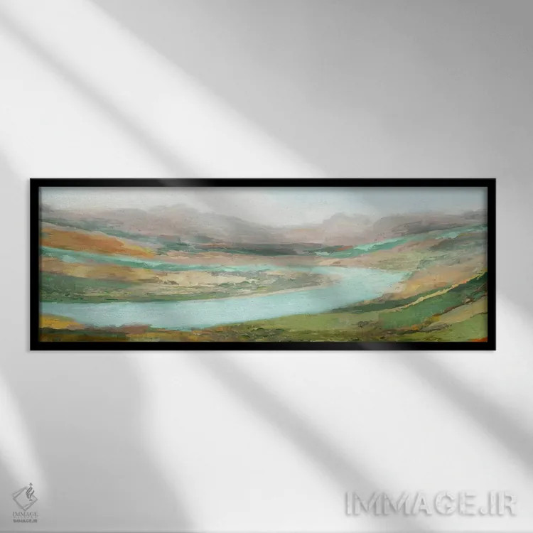 تابلو چشمانداز هوایی اثر ادوارد سلکرک - نمای قابدار مشکی