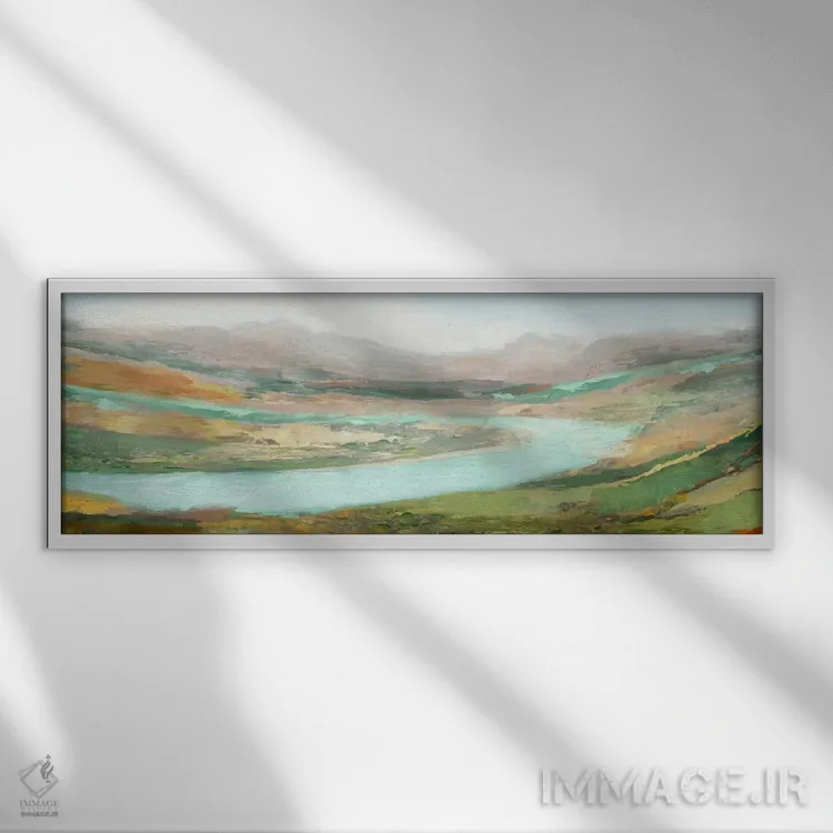 تابلو چشمانداز هوایی اثر ادوارد سلکرک - نمای قابدار سفید