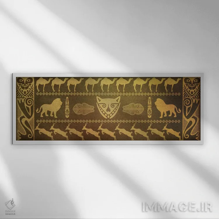 تابلو پادشاهی حیوانات اثر فایو بای فایو کالکتیو - نمای قابدار سفید