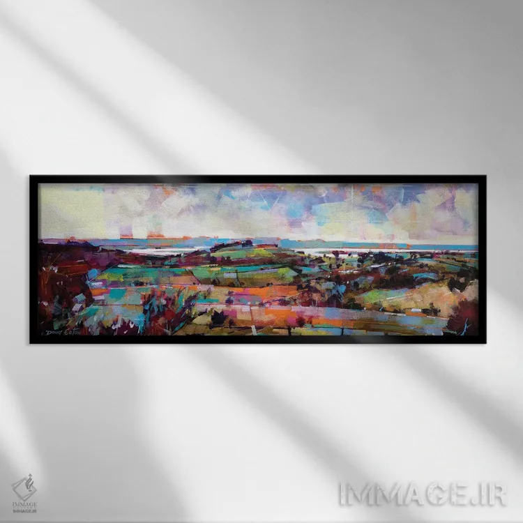 تابلو رود سوِرن از تپهٔ بلیکنی اثر داگ ایتون - نمای قابدار مشکی