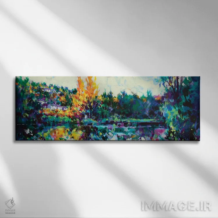 تابلو سیندر فورد (شهر/منطقه) اثر داگ ایتون - نمای روبهرو روی دیوار