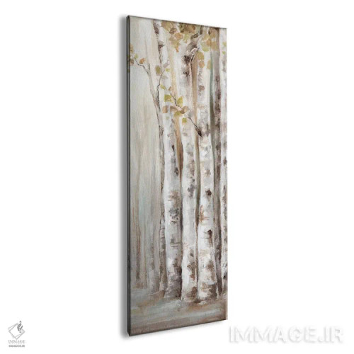 تابلو جنگل توس در غروب II اثر اوا واتس - نمای پرسپکتیو محصول