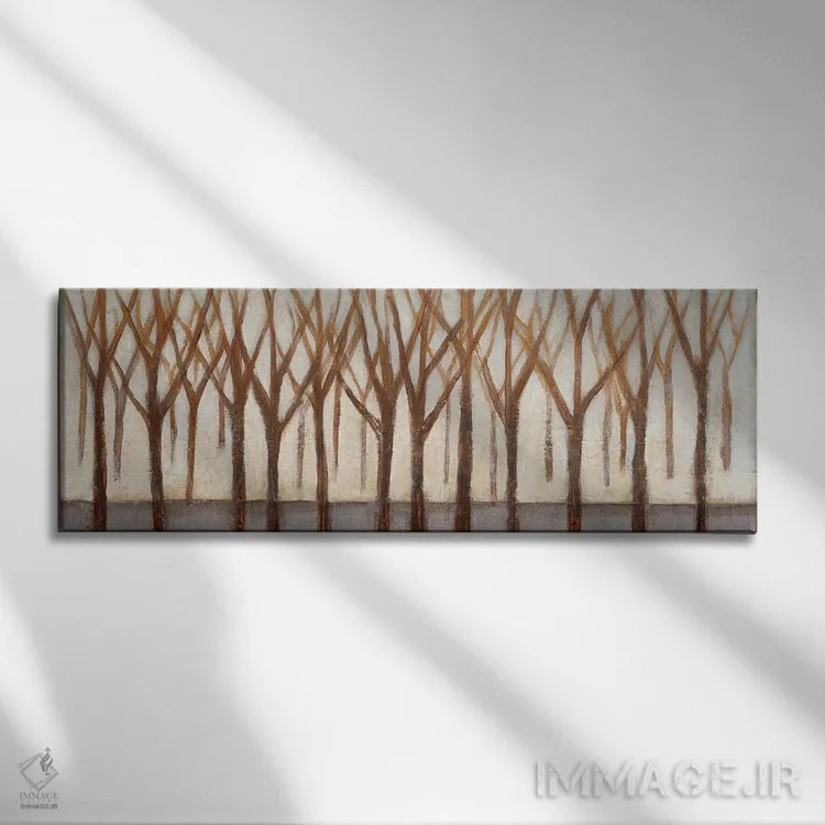 تابلو ردیف درختان اثر ایو - نمای روبهرو روی دیوار