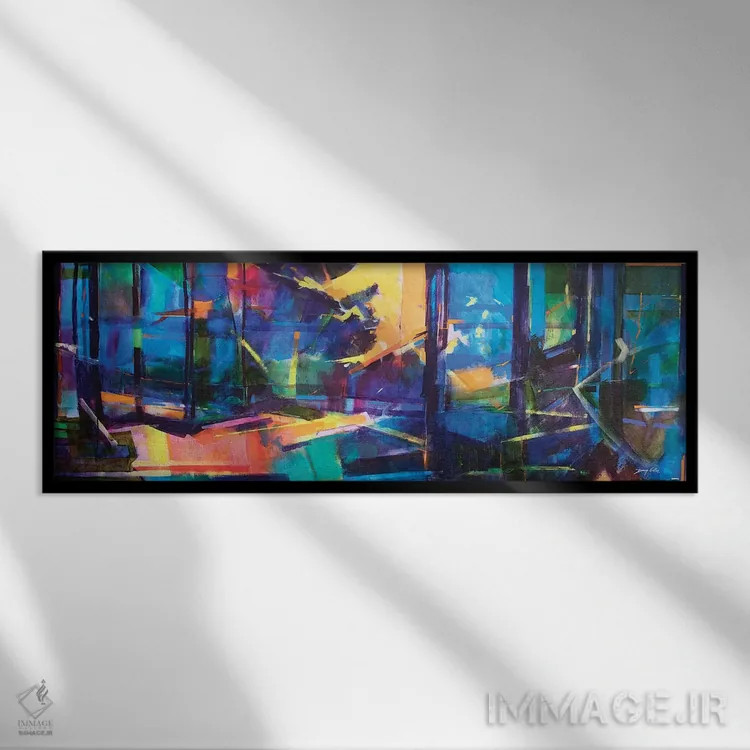 تابلو پاییز مایل اند اثر داگ ایتون - نمای قابدار مشکی