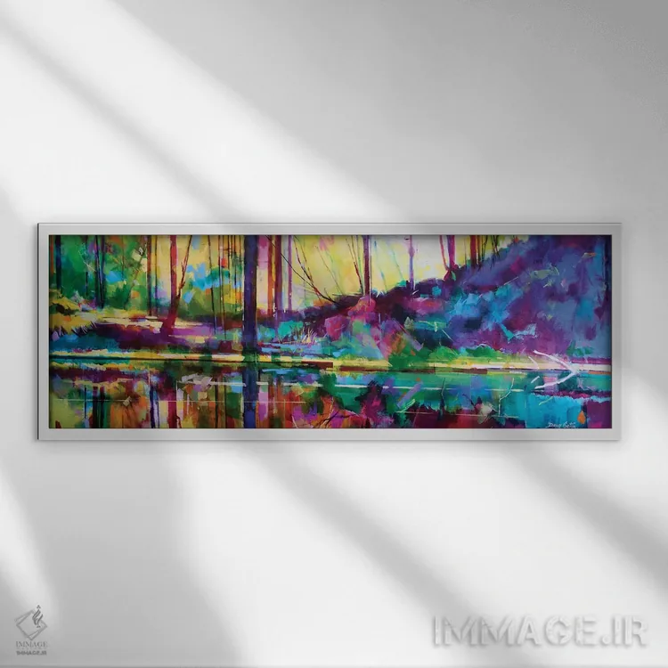 تابلو آرامش در مِدوکلیف اثر داگ ایتون - نمای قابدار سفید