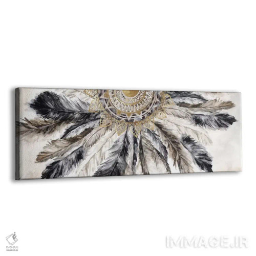 تابلو گردنبند پرها I اثر اوا واتس - نمای پرسپکتیو محصول