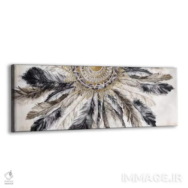 تابلو گردنبند پرها I اثر اوا واتس - نمای پرسپکتیو محصول