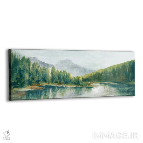 تابلو چشمانداز کوهستان بهاری اثر اوا واتس - نمای پرسپکتیو محصول
