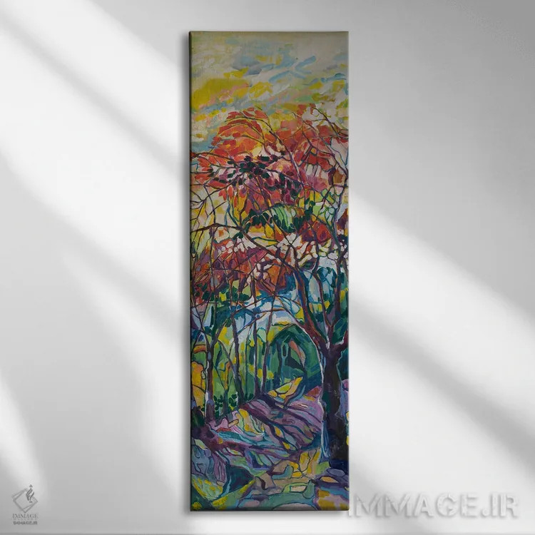 تابلو رنگ ماجراجویی اثر الیری ریـدال - نمای روبهرو روی دیوار