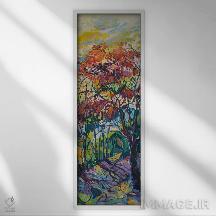 تابلو رنگ ماجراجویی اثر الیری ریـدال - نمای قابدار سفید