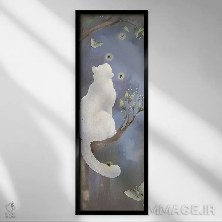 تابلو کرمهای شبتاب اثر مایت فلای آرت اند ایلاستریشن (استودیو طراحی و تصویرگری) - نمای قابدار مشکی