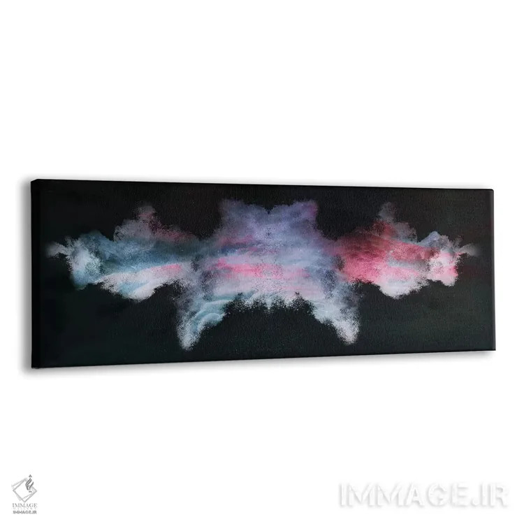 تابلو سحابی شنی اثر فرانک باندا - نمای پرسپکتیو محصول