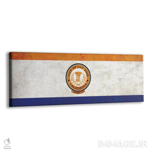 تابلو سن خوزه، کالیفرنیا (پانوراما) اثر آیکانواس (شرکت چاپ هنری) - نمای پرسپکتیو محصول
