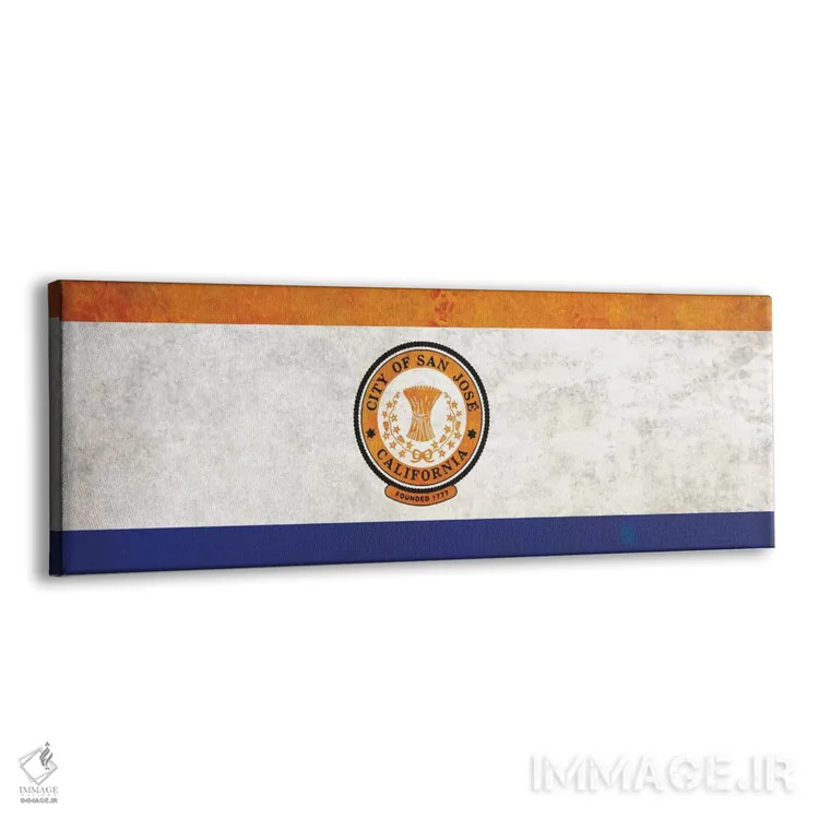 تابلو سن خوزه، کالیفرنیا (پانوراما) اثر آیکانواس (شرکت چاپ هنری) - نمای پرسپکتیو محصول