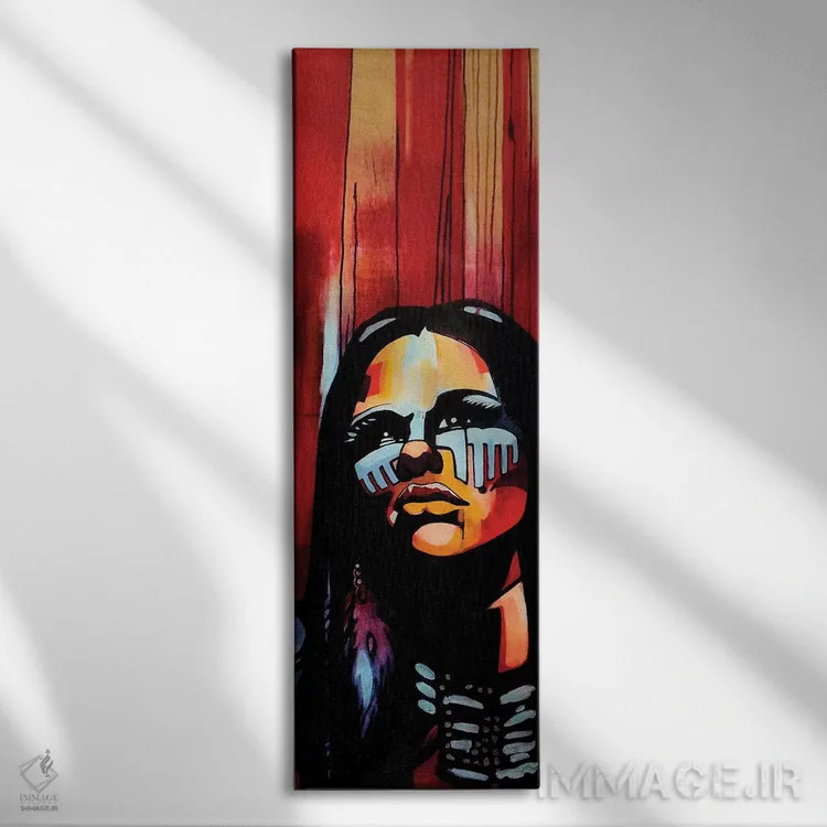 تابلو ملکهٔ بومی اثر فرنان مورا - نمای روبهرو روی دیوار