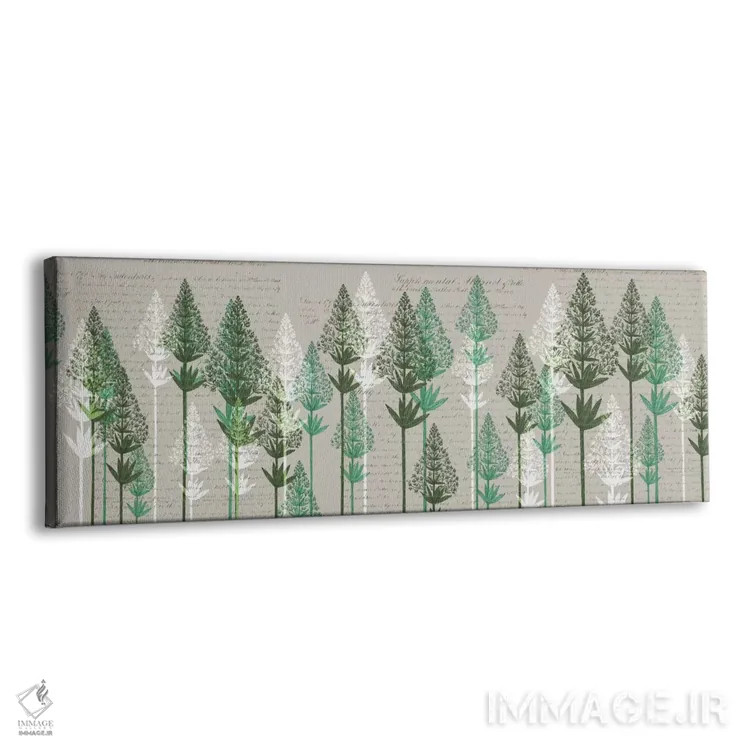 تابلو کاجهای برگدار ۳ اثر فب فانکی (استودیو هنری) - نمای پرسپکتیو محصول