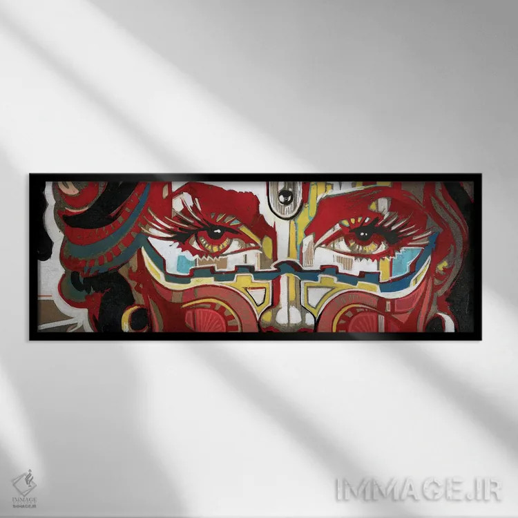 تابلو ترسیده اثر فرنان مورا - نمای قابدار مشکی