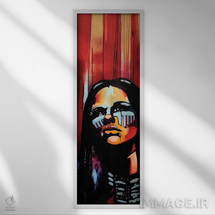 تابلو ملکهٔ بومی اثر فرنان مورا - نمای قابدار سفید