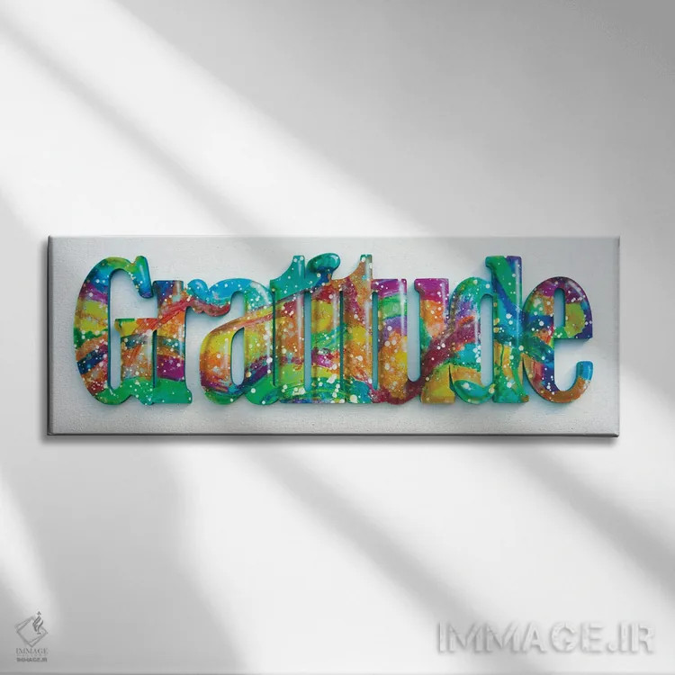 تابلو قدردانی اثر فرد اودل - نمای روبهرو روی دیوار