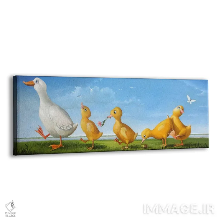 تابلو پیادهروی بهاری اثر فرانک وارمدام - نمای پرسپکتیو محصول