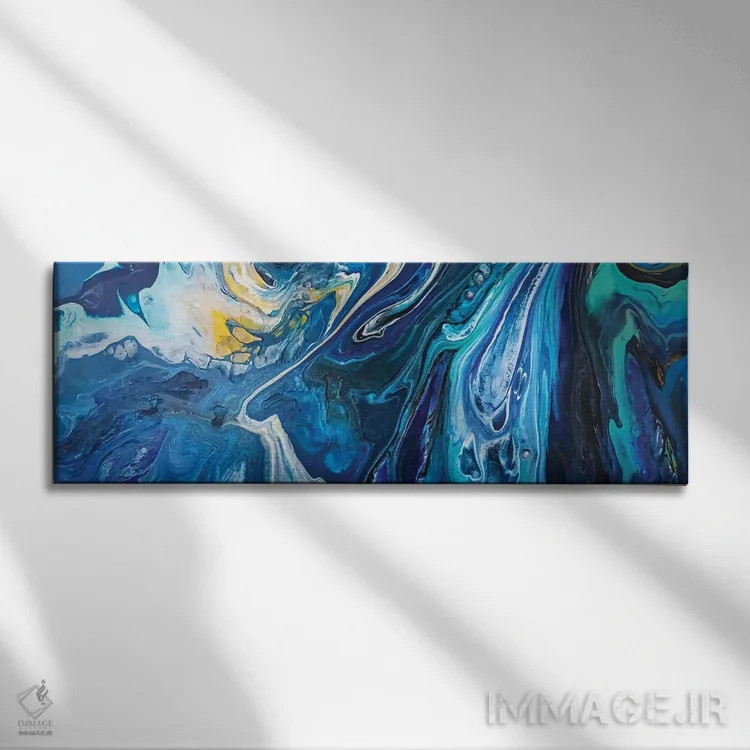 تابلو انتزاعی اثر فانیتسا پترو - نمای روبهرو روی دیوار