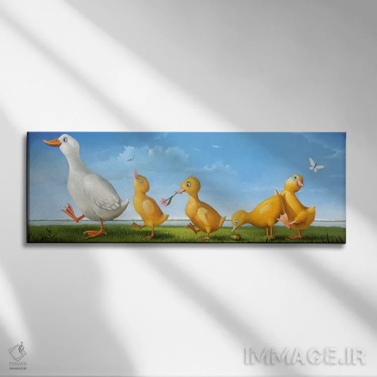 تابلو پیادهروی بهاری اثر فرانک وارمدام - نمای روبهرو روی دیوار