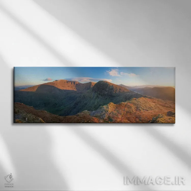 تابلو منظره از استومپا دولوی، کوههای دانکرون، شهرستان کری، استان مانستر، جمهوری ایرلند اثر گارث مککورمک - نمای روبهرو روی دیوار