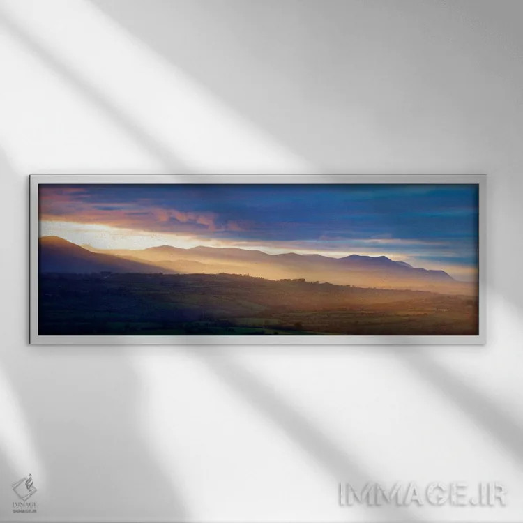 تابلو منظره روستایی دوم، نزدیک کیلارنی، شهرستان کری، استان مانستر، جمهوری ایرلند اثر گارث مککورمک - نمای قابدار سفید