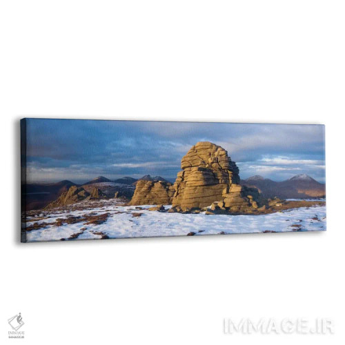 تابلو سنگهای قله، اسلیو بینین، کوههای مورنه، شهرستان داون، استان اولستر، ایرلند شمالی، بریتانیا اثر گارث مککورمک - نمای پرسپکتیو محصول