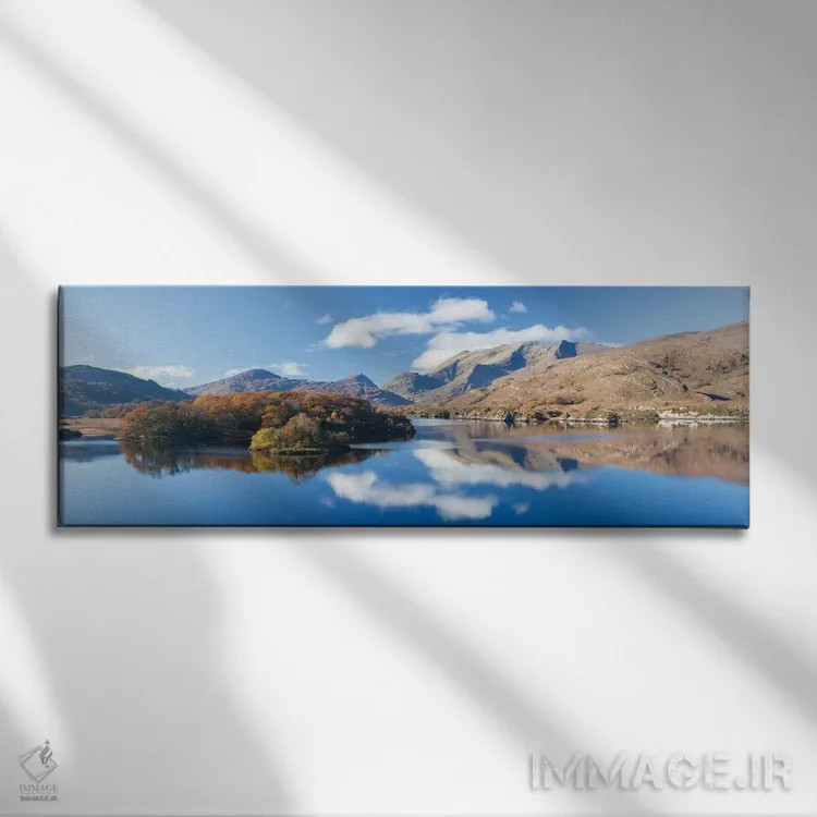 تابلو دریاچه بالایی، پارک ملی کیلارنی، شهرستان کری، استان مانستر، جمهوری ایرلند اثر گارث مککورمک - نمای روبهرو روی دیوار