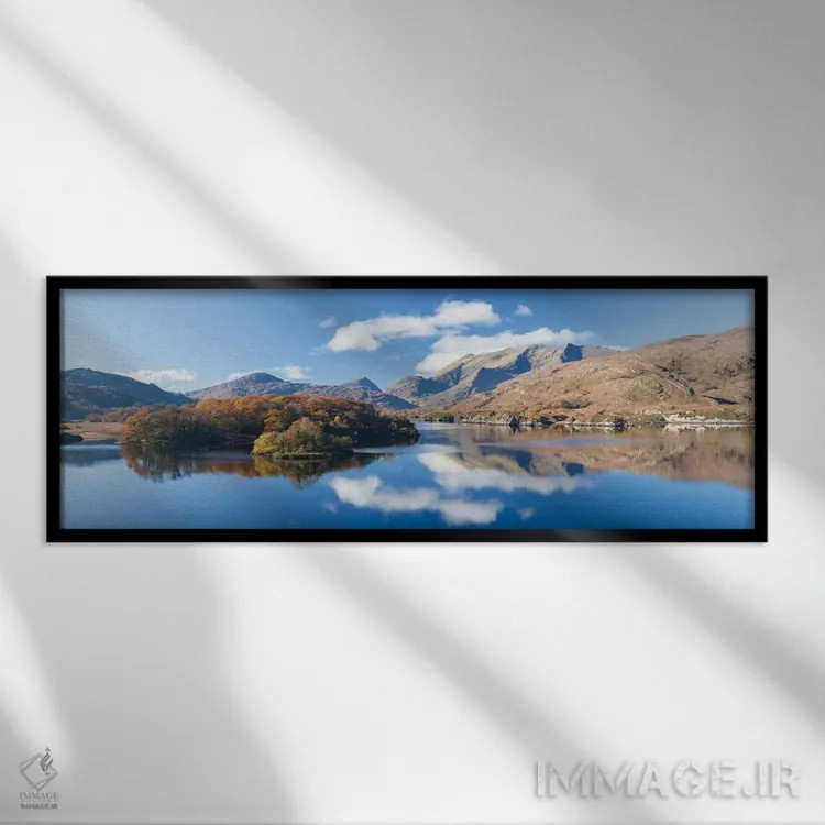تابلو دریاچه بالایی، پارک ملی کیلارنی، شهرستان کری، استان مانستر، جمهوری ایرلند اثر گارث مککورمک - نمای قابدار مشکی