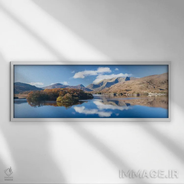 تابلو دریاچه بالایی، پارک ملی کیلارنی، شهرستان کری، استان مانستر، جمهوری ایرلند اثر گارث مککورمک - نمای قابدار سفید