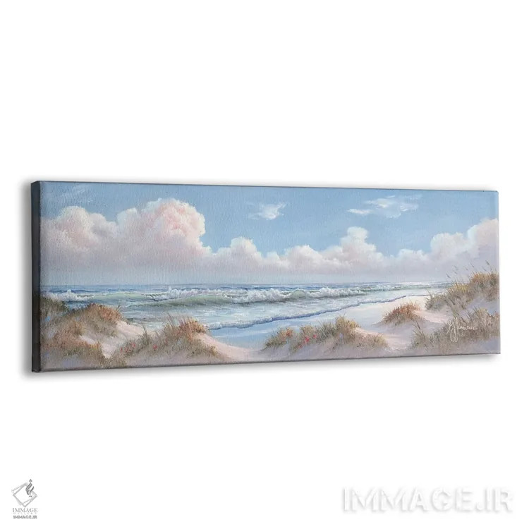 تابلو منظرهٔ دریا I اثر جورجیا جانیس - نمای پرسپکتیو محصول