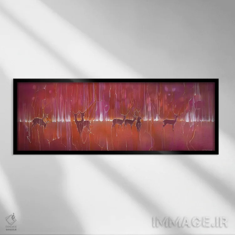 تابلو غیرزمینی اثر گیل بوستامانته - نمای قابدار مشکی