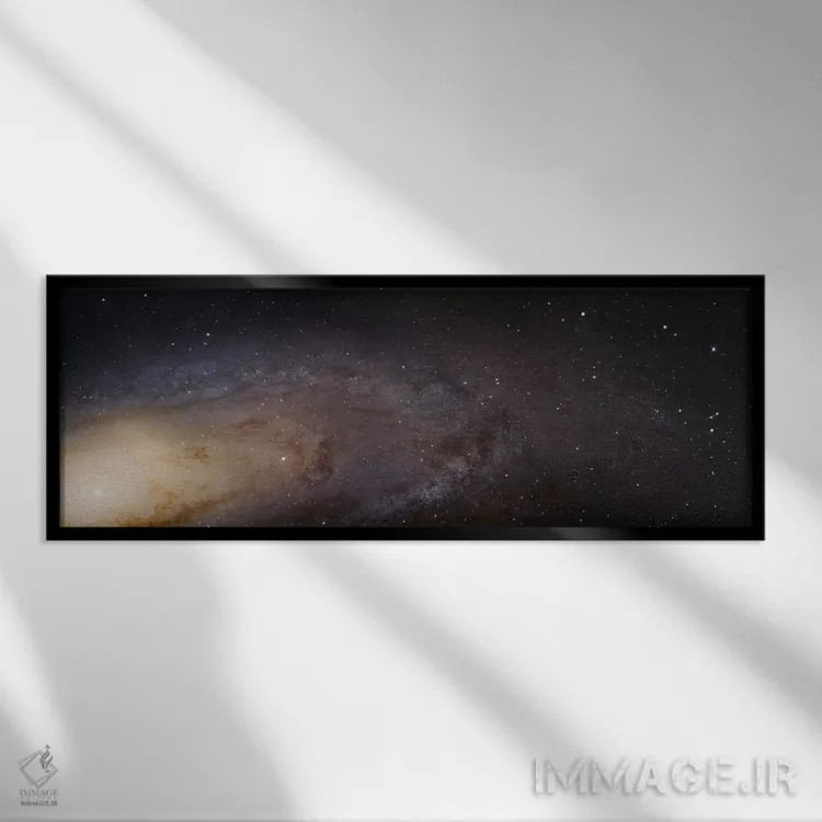 تابلو Andromeda Galaxy (PHAT) Mosaic I,M31، کهکشان آندرومدا (تصویر موزاییکی PHAT) I اثر رابرت گندلر - نمای قابدار مشکی