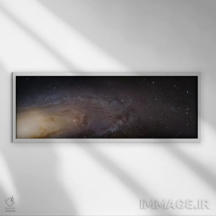 تابلو Andromeda Galaxy (PHAT) Mosaic I,M31، کهکشان آندرومدا (تصویر موزاییکی PHAT) I اثر رابرت گندلر - نمای قابدار سفید