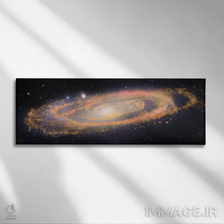 تابلو Andromeda Galaxy V,M31، کهکشان آندرومدا V اثر رابرت گندلر - نمای روبهرو روی دیوار