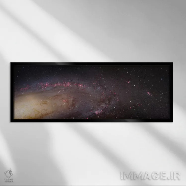 تابلو Andromeda Galaxy (PHAT) Mosaic II,M31، کهکشان آندرومدا (تصویر موزاییکی PHAT) II اثر رابرت گندلر - نمای قابدار مشکی