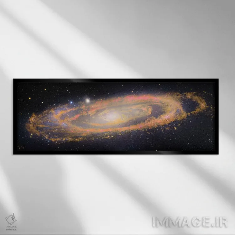 تابلو Andromeda Galaxy V,M31، کهکشان آندرومدا V اثر رابرت گندلر - نمای قابدار مشکی