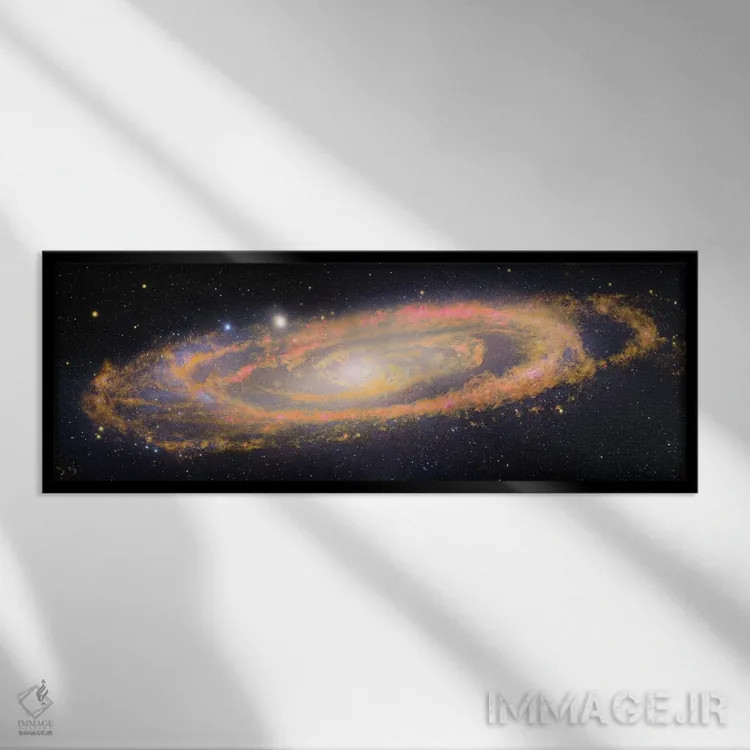 تابلو Andromeda Galaxy V,M31، کهکشان آندرومدا V اثر رابرت گندلر - نمای قابدار مشکی