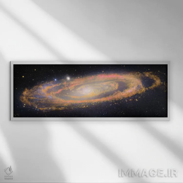 تابلو Andromeda Galaxy V,M31، کهکشان آندرومدا V اثر رابرت گندلر - نمای قابدار سفید