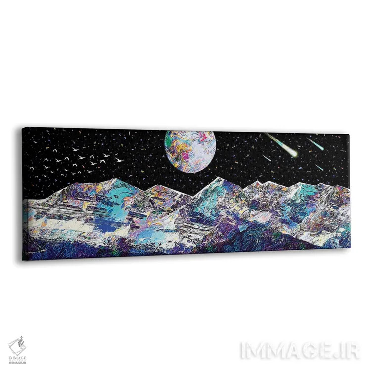 تابلو کوه آبی اثر گب فرناندو - نمای پرسپکتیو محصول