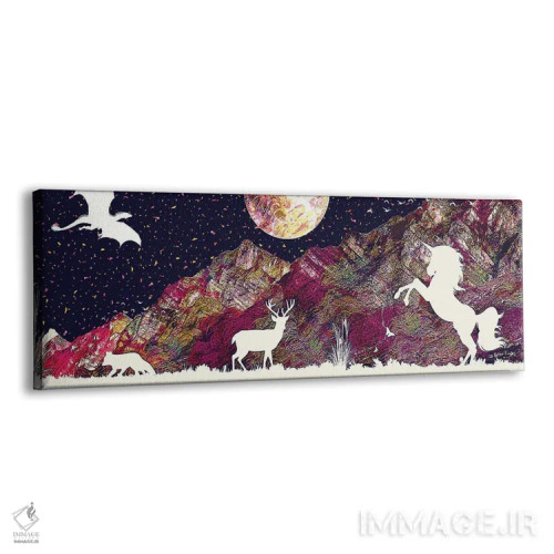 تابلو جانور افسانهای اثر گب فرناندو - نمای پرسپکتیو محصول