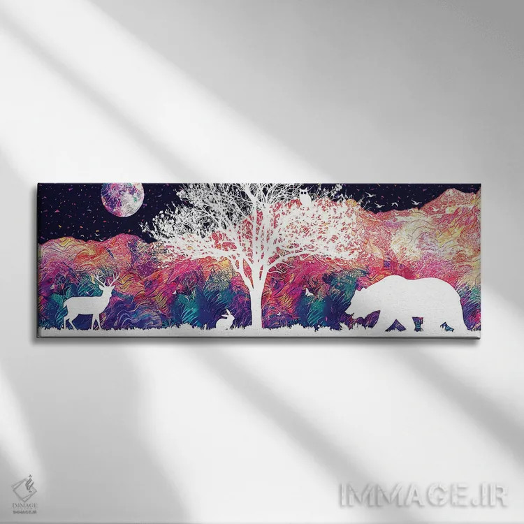 تابلو درخت زندگی اثر گب فرناندو - نمای روبهرو روی دیوار