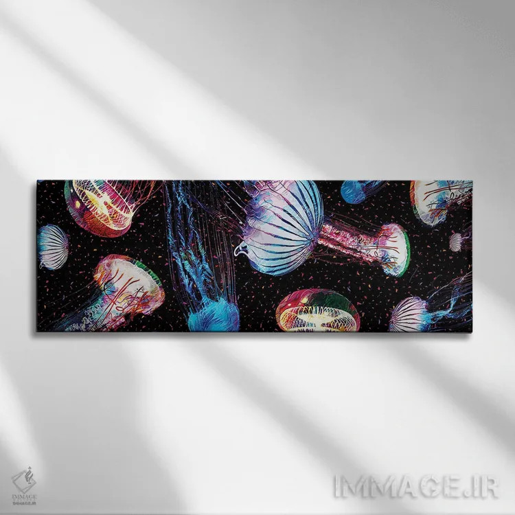 تابلو عروس دریایی اثر گب فرناندو - نمای روبهرو روی دیوار