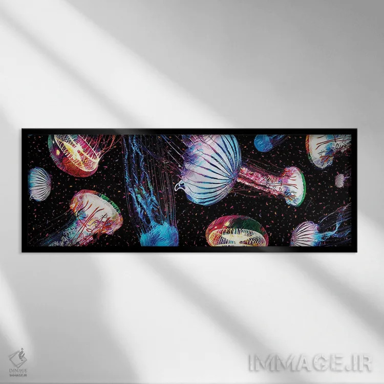 تابلو عروس دریایی اثر گب فرناندو - نمای قابدار مشکی