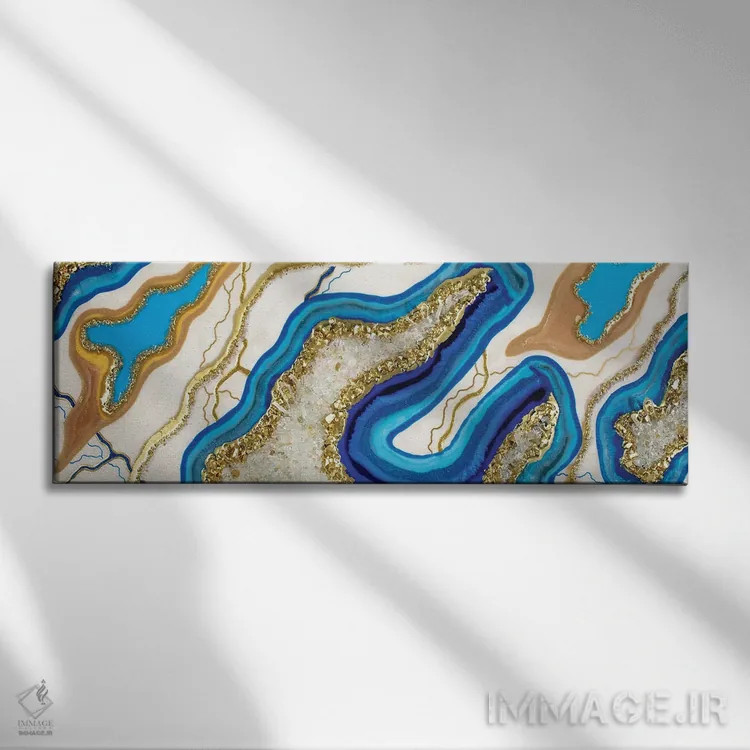 تابلو طلوعی نو اثر گوگا استودیو (استودیوی هنری) - نمای روبهرو روی دیوار